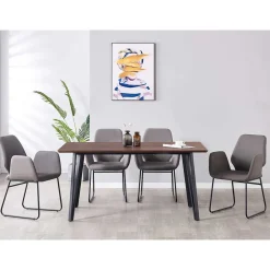 Wohnen Esstisch & vier Tischsessel Set - Registran (fünfteilig)