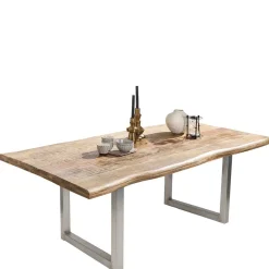 Wohnen Esstisch aus Mango Holz mit Baumkante - Matic