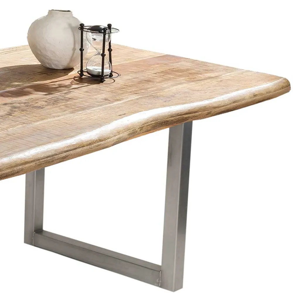 Wohnen Esstisch aus Mango Holz mit Baumkante - Matic