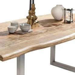 Wohnen Esstisch aus Mango Holz mit Baumkante - Matic