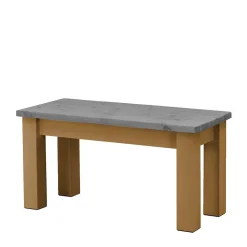 Wohnen Esstisch Bank in Grau & Laugenfarbig - Adrano