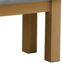 Wohnen Esstisch Bank in Grau & Laugenfarbig - Adrano