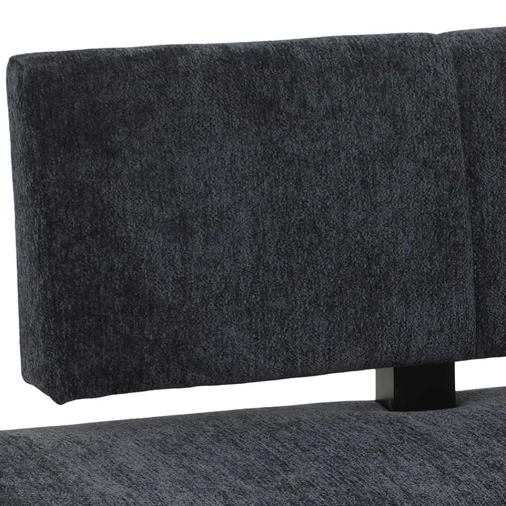 Wohnen Küchenbänke|Esszimmerbänke*Esstisch Bank mit Rückenlehne in Anthrazit - Cramania