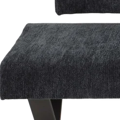 Wohnen Küchenbänke|Esszimmerbänke*Esstisch Bank mit Rückenlehne in Anthrazit - Cramania