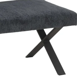 Wohnen Küchenbänke|Esszimmerbänke*Esstisch Bank mit Rückenlehne in Anthrazit - Cramania