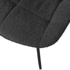 Wohnen Küchenstühle|Esszimmerstühle*Esstisch Drehstuhl aus Boucle Stoff - Seymour (2er Set)