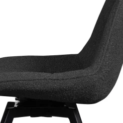 Wohnen Küchenstühle|Esszimmerstühle*Esstisch Drehstuhl aus Boucle Stoff - Seymour (2er Set)