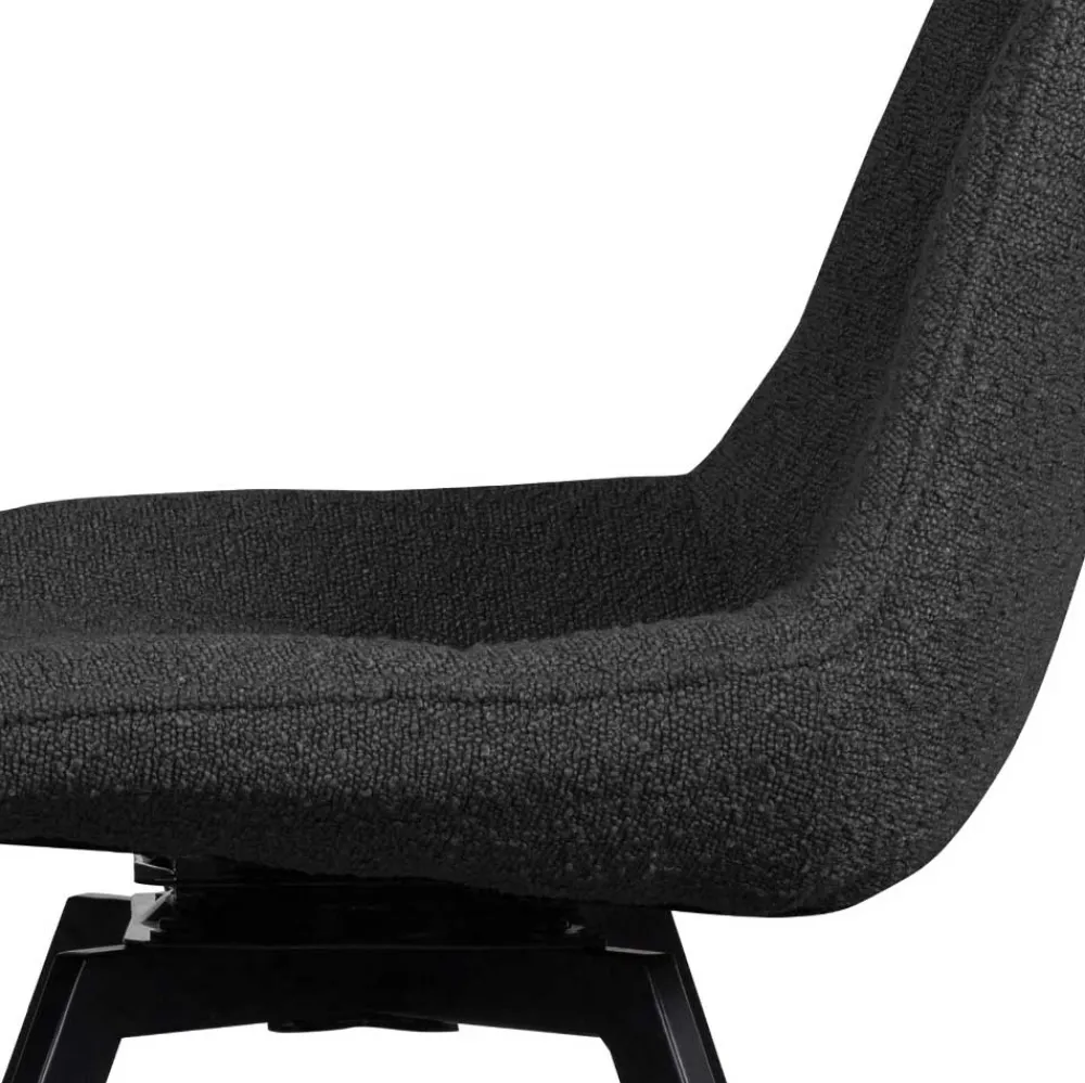 Wohnen Küchenstühle|Esszimmerstühle*Esstisch Drehstuhl aus Boucle Stoff - Seymour (2er Set)