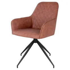 Wohnen Wohnzimmerstühle*Esstisch Drehstuhl in Cognac Braun - Dress