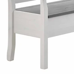 Wohnen Esstisch Eckbank Yoan in Weiß Grau