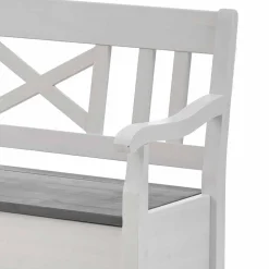 Wohnen Esstisch Eckbank Yoan in Weiß Grau