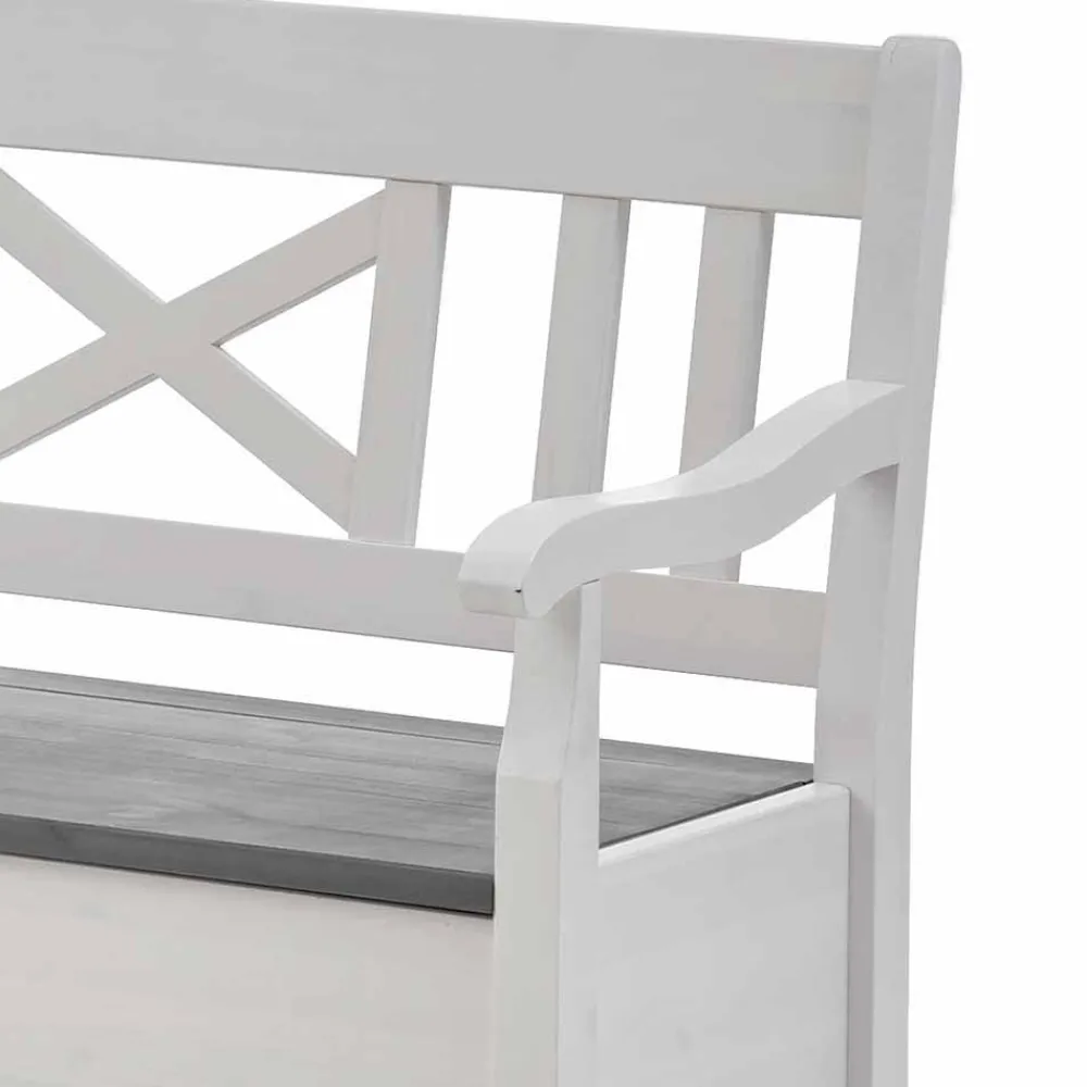 Wohnen Esstisch Eckbank Yoan in Weiß Grau