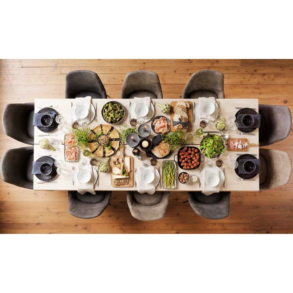 Wohnen Esstisch Gruppe für 10 Personen Pulva mit Tisch 240cm (elfteilig)