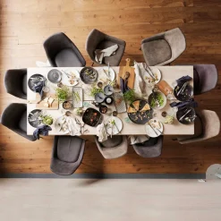 Wohnen Esstisch Gruppe für 10 Personen Pulva mit Tisch 240cm (elfteilig)