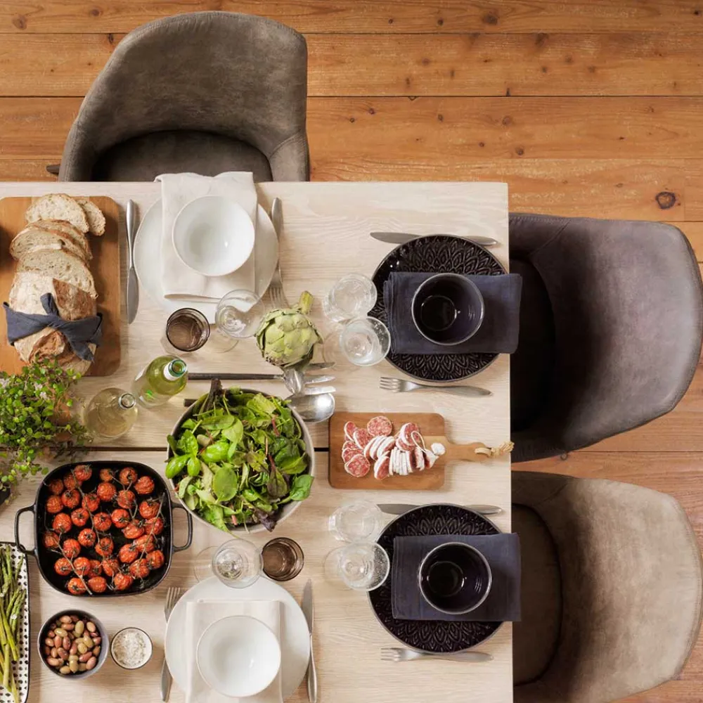 Wohnen Esstisch Gruppe für 10 Personen Pulva mit Tisch 240cm (elfteilig)