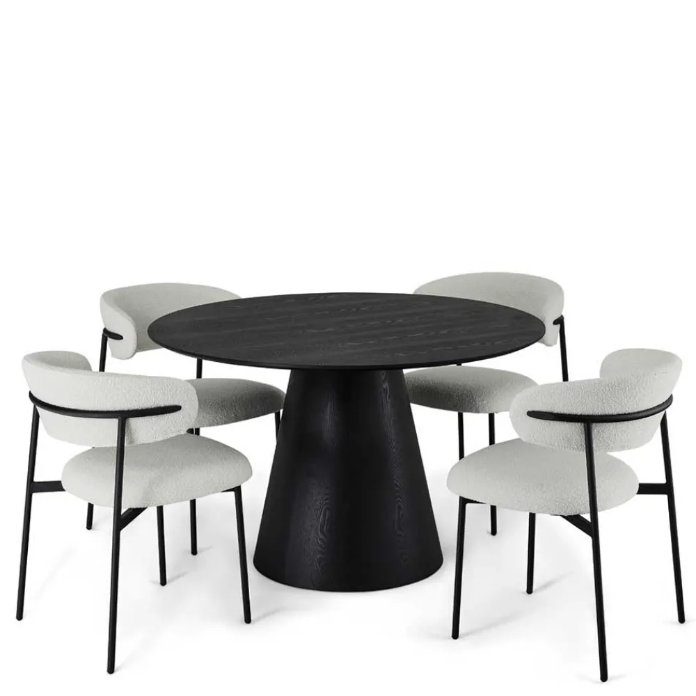 Wohnen Esstisch Gruppe im Scandi Chic - Vuschea (fünfteilig)