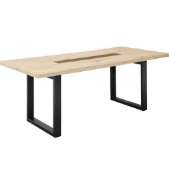 Wohnen Esstisch Gruppe mit Drehstühlen - Niam (siebenteilig)