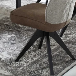 Wohnen Esstisch Gruppe mit Drehstühlen - Niam (siebenteilig)