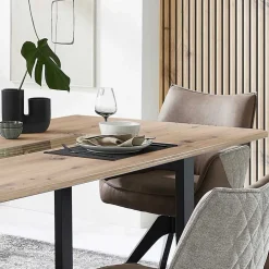 Wohnen Esstisch Gruppe mit Drehstühlen - Niam (siebenteilig)