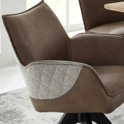 Wohnen Esstisch Gruppe mit Drehstühlen - Niam (siebenteilig)