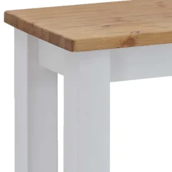 Wohnen Esstisch Holzbank in Weiß & Kiefer Lauge - Molzau