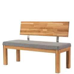 Wohnen Küchenbänke|Esszimmerbänke*Esstisch Holzbank mit Rückenlehne - Calypso