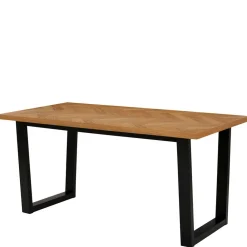 Wohnen Esstisch in Eiche Fischgrät Optik - Alaleva