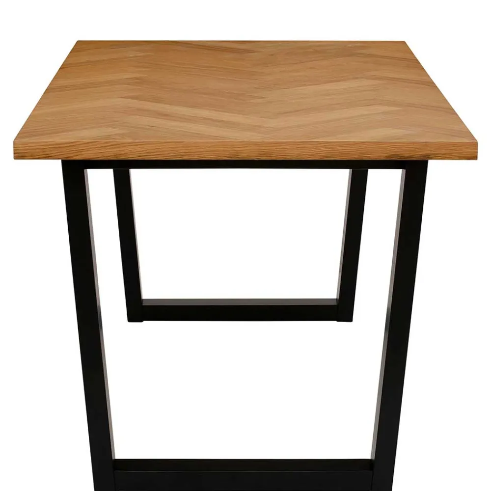 Wohnen Esstisch in Eiche Fischgrät Optik - Alaleva