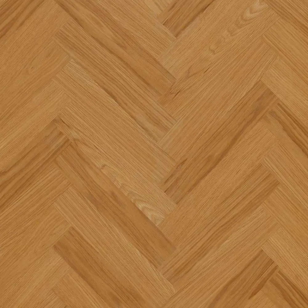 Wohnen Esstisch in Eiche Fischgrät Optik - Alaleva