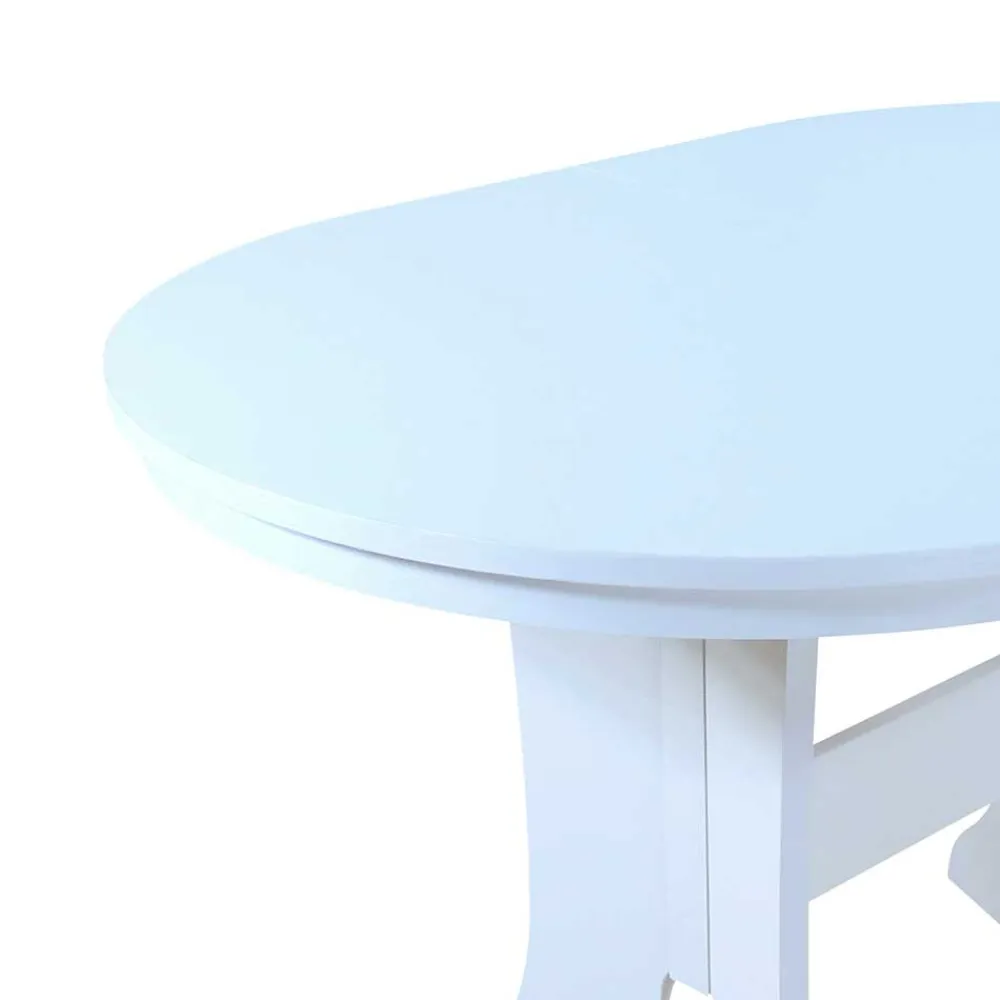 Wohnen Esstisch Kombi in Weiß & Grün - Cynthia (fünfteilig)