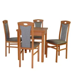 Wohnen Esstisch Kombination in Buche - Highlamp (fünfteilig)