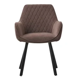 Wohnen Schwarze Möbel|Braune Möbel*Esstisch Kombination mit vier Stühlen - Barcelos (fünfteilig)