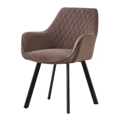 Wohnen Schwarze Möbel|Braune Möbel*Esstisch Kombination mit vier Stühlen - Barcelos (fünfteilig)