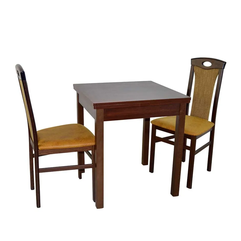 Wohnen Esstisch mit 2 Polsterstühlen - Namino (dreiteilig)