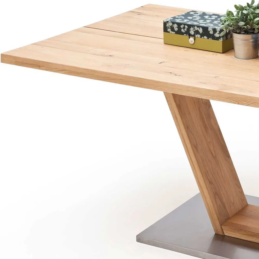 Wohnen Esstisch mit Balkeneiche Romus in 4 Größen