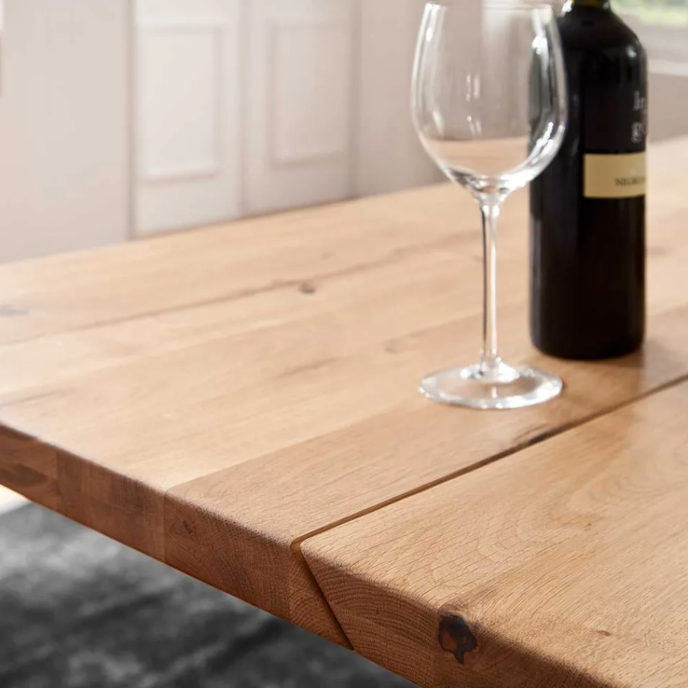 Wohnen Esstisch mit Balkeneiche Romus in 4 Größen