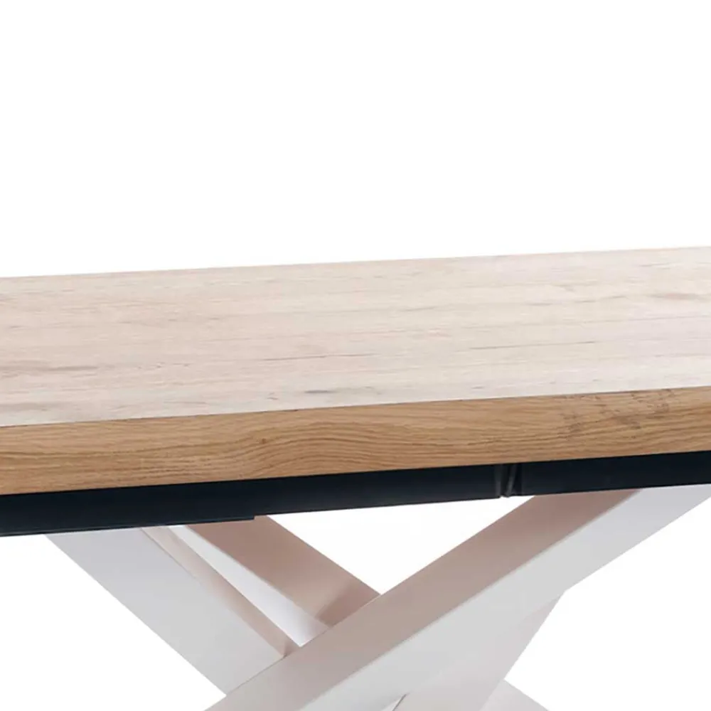 Wohnen Esszimmertische*Esstisch mit weißem Mikado Fußgestell - Ewarton