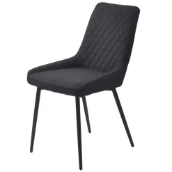 Wohnen Tische|Loft Möbel*Esstisch mit X-Beinen plus 4 Stühle - Lamon (fünfteilig)