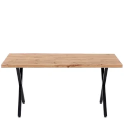 Wohnen Tische|Loft Möbel*Esstisch mit X-Beinen plus 4 Stühle - Lamon (fünfteilig)