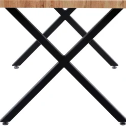 Wohnen Tische|Loft Möbel*Esstisch mit X-Beinen plus 4 Stühle - Lamon (fünfteilig)