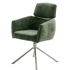 Wohnen Esstisch Sessel in Oliv Grün Stoff - Occita (2er Set)