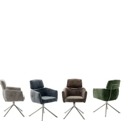 Wohnen Esstisch Sessel in Oliv Grün Stoff - Occita (2er Set)