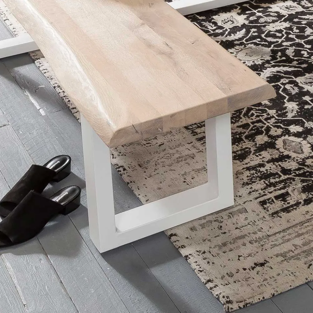 Wohnen Esszimmerbänke|Sitzbank*Esstisch Sitzbank mit Baumkante - Tilveta