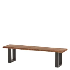 Wohnen Esstisch Sitzbank mit Naturkanten aus Akazie - Arwen