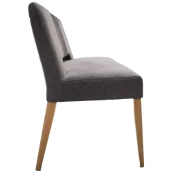 Wohnen Sitzbank|Küchenbänke*Esstisch Sofa Bank in Dunkelgrau Stoff Velours - Merka