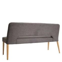 Wohnen Sitzbank|Küchenbänke*Esstisch Sofa Bank in Dunkelgrau Stoff Velours - Merka