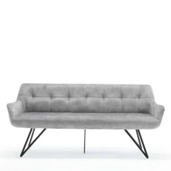 Wohnen Esstisch Sofa in Grau Velours - Reymonda