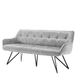 Wohnen Esstisch Sofa in Grau Velours - Reymonda