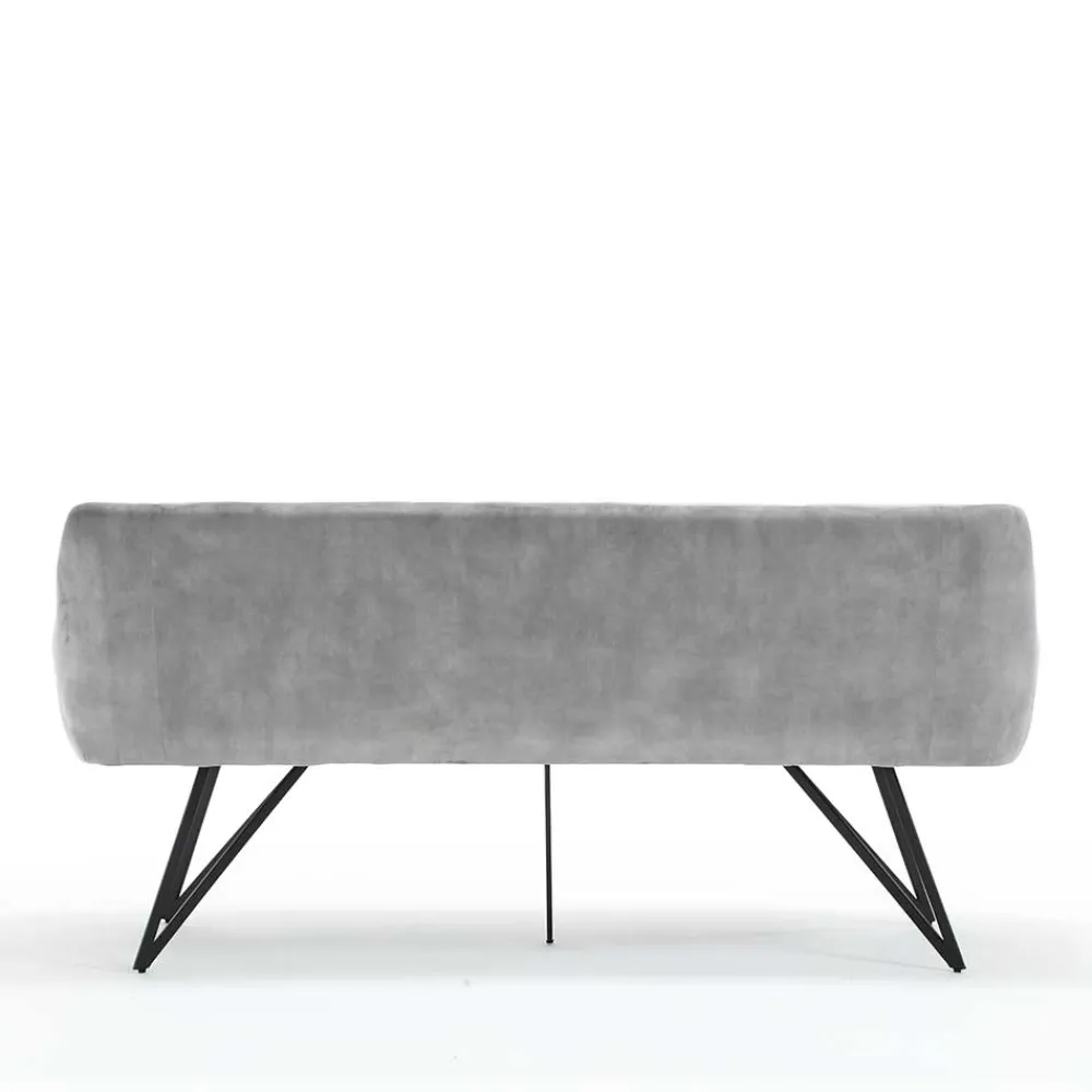 Wohnen Esstisch Sofa in Grau Velours - Reymonda