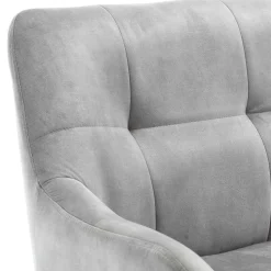 Wohnen Esstisch Sofa in Grau Velours - Reymonda